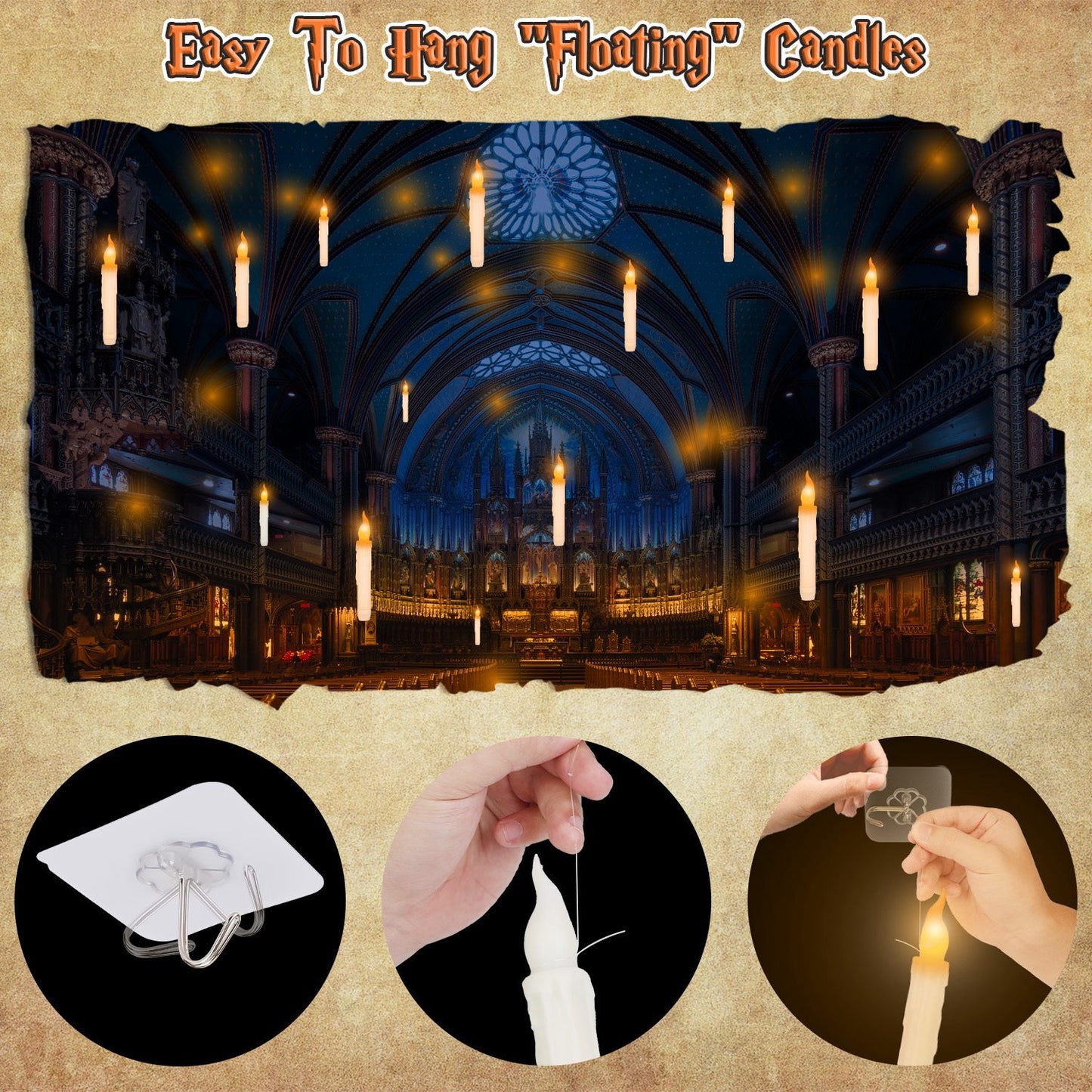 12Pcs Flameless Floating Candles