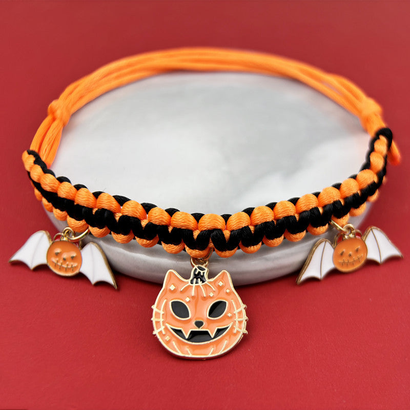 Halloween Hand-woven Pet Collar