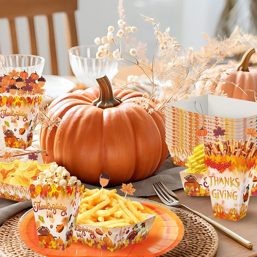 134 Pcs Thanksgiving Party Tableware Set I