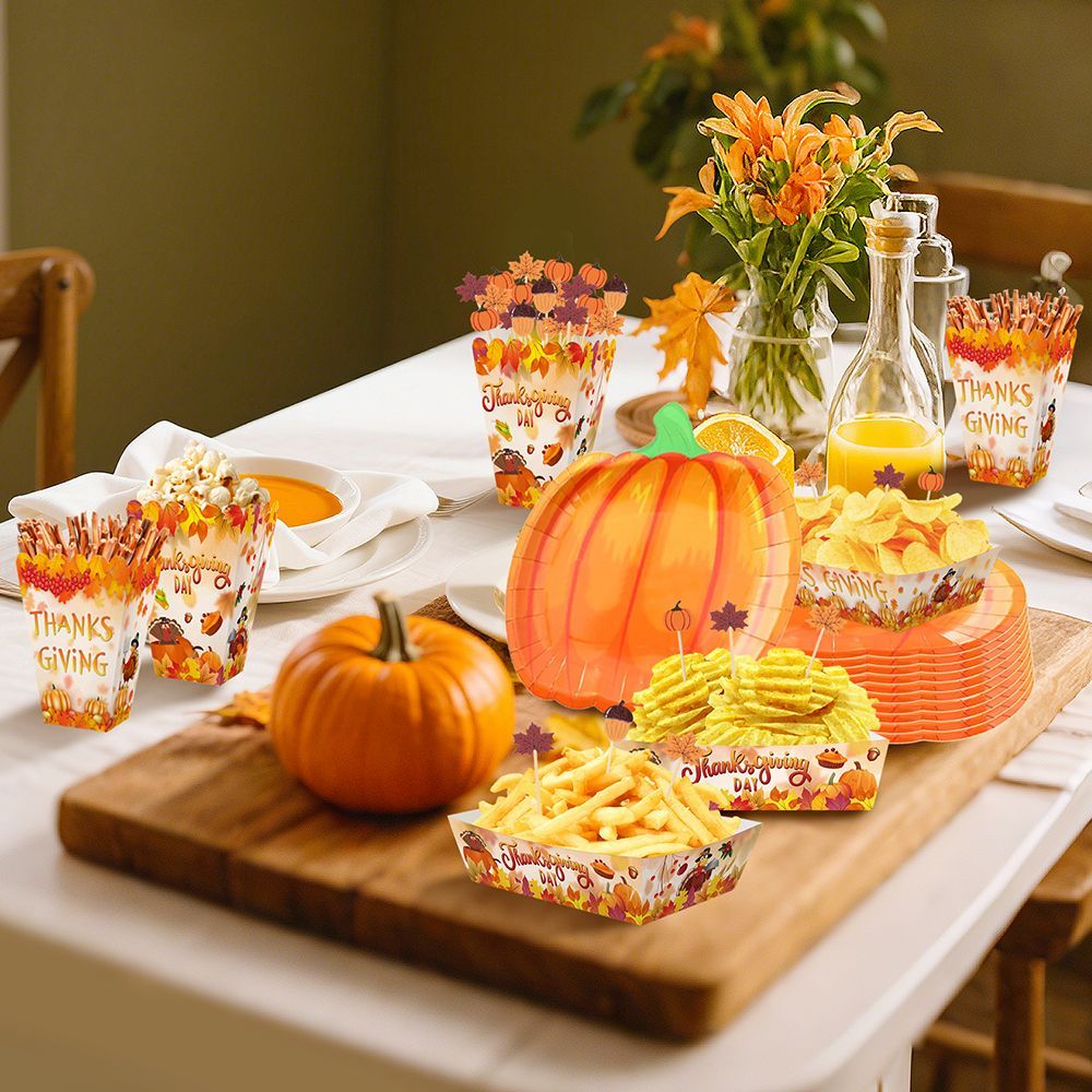 134 Pcs Thanksgiving Party Tableware Set I
