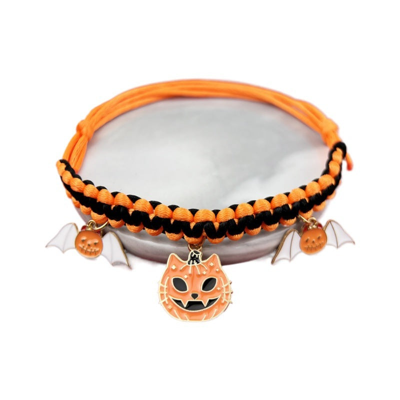 Halloween Hand-woven Pet Collar