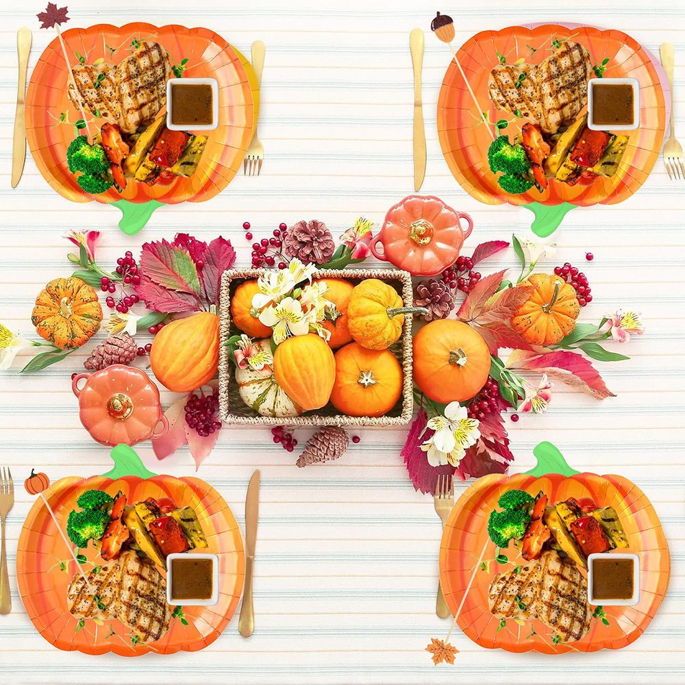 134 Pcs Thanksgiving Party Tableware Set I