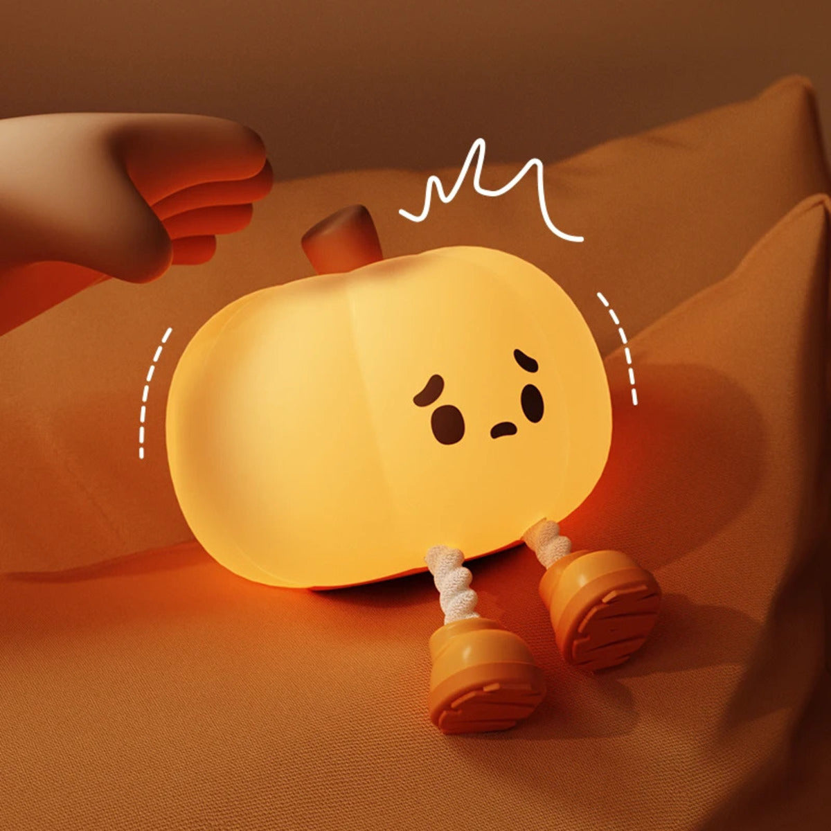 Pumpkin Lantern Silicone Night Light
