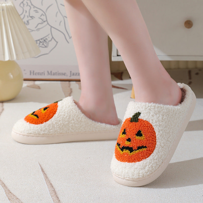 Pumpkin Slippers Warm Winter Slippers
