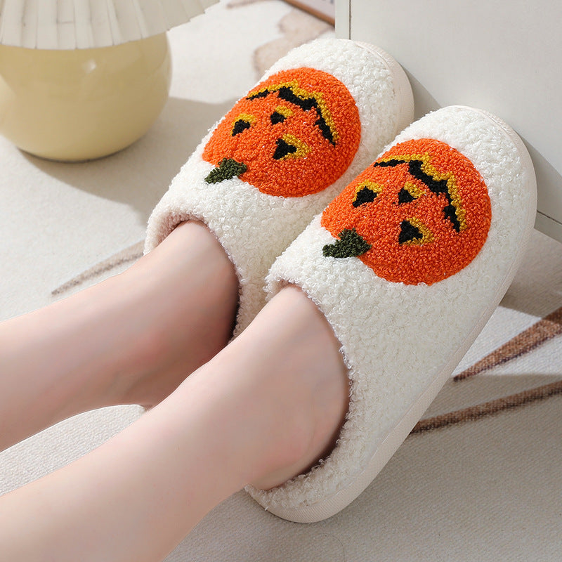 Pumpkin Slippers Warm Winter Slippers