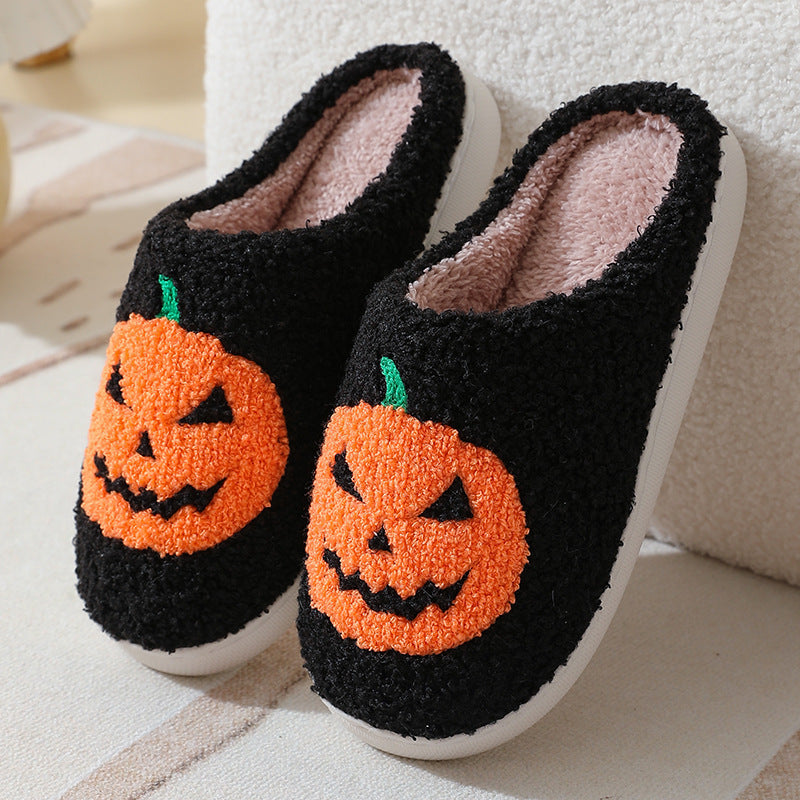 Pumpkin Slippers Warm Winter Slippers
