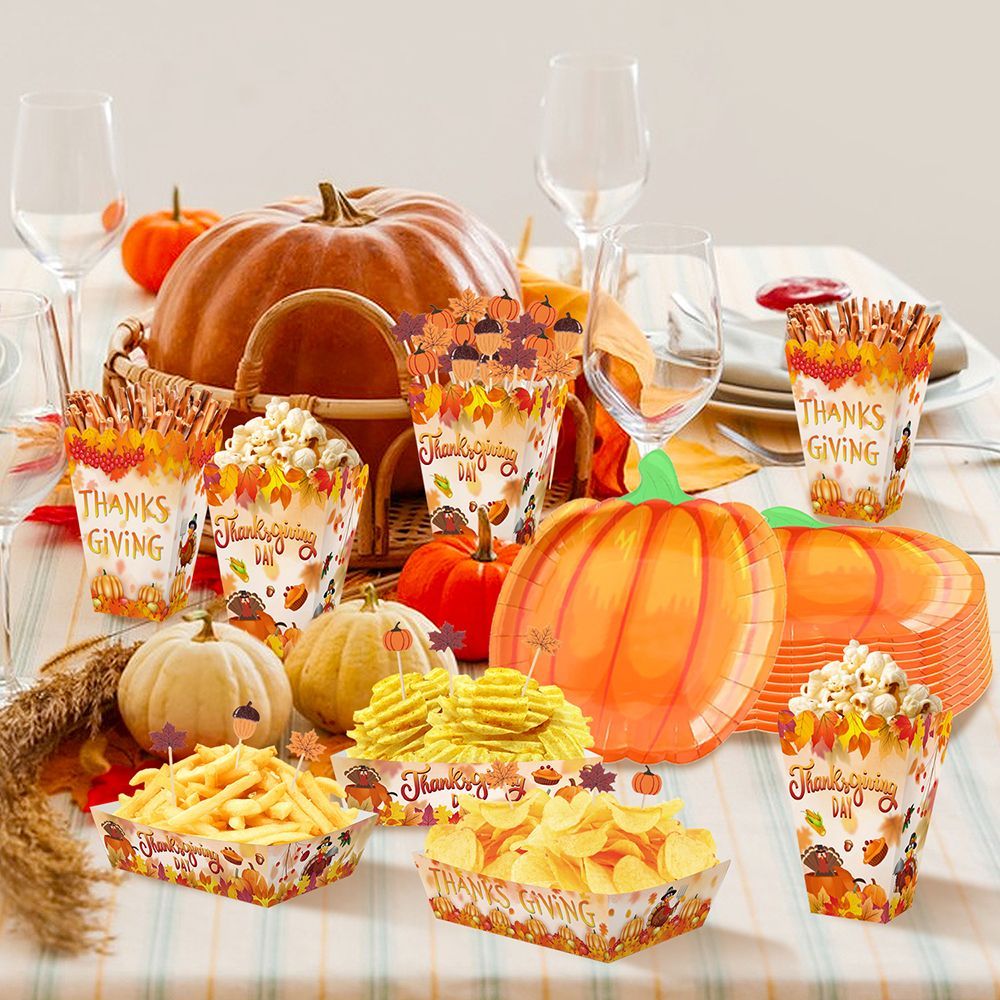 134 Pcs Thanksgiving Party Tableware Set I