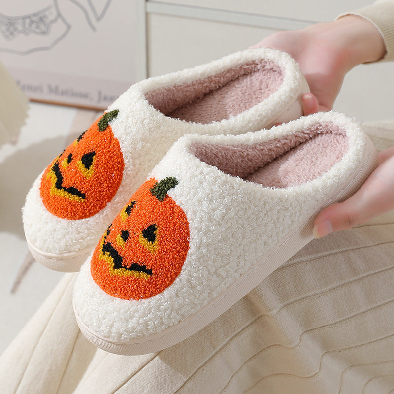 Pumpkin Slippers Warm Winter Slippers