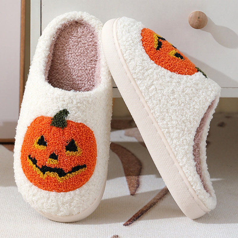 Pumpkin Slippers Warm Winter Slippers