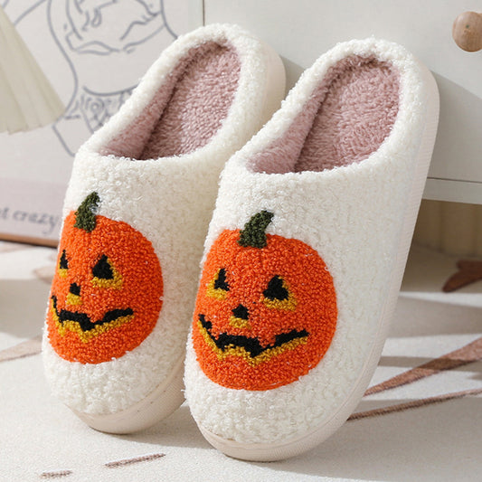 Pumpkin Slippers Warm Winter Slippers