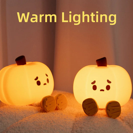 Pumpkin Lantern Silicone Night Light