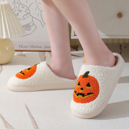 Pumpkin Slippers Warm Winter Slippers