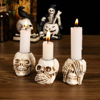 Horror Decorative Skeleton Candlestick Ornaments