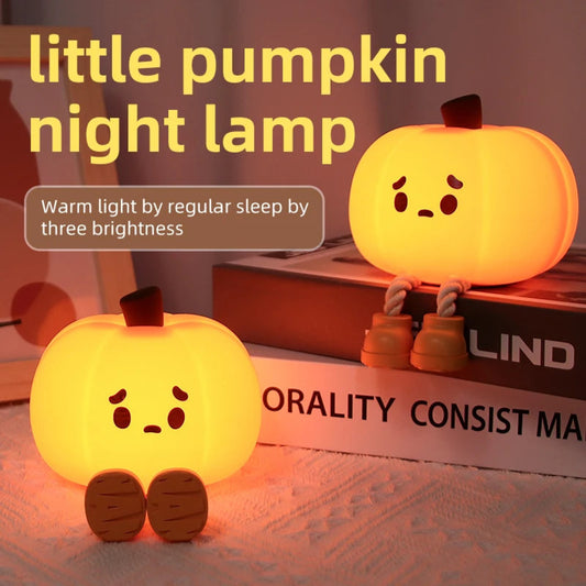 Pumpkin Lantern Silicone Night Light