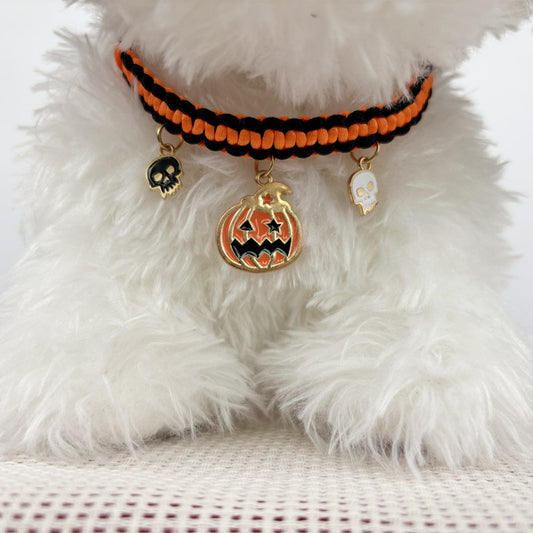Halloween Hand-woven Pet Collar